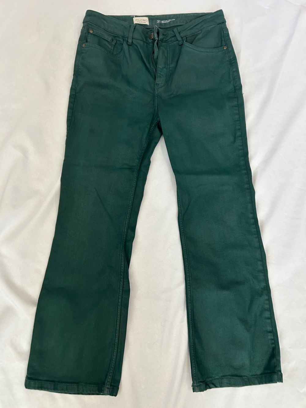 Pilcro Forest Green Jeans
